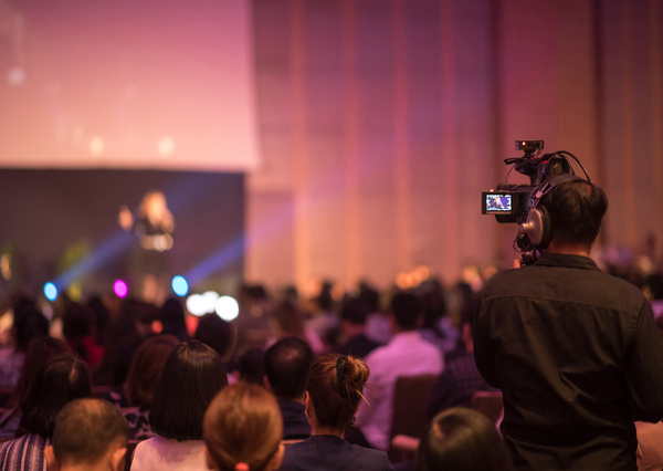 Photographer video recording activity, Video cameras is recordin